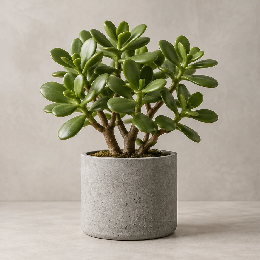 Ishi Artificial Jade Plant in Stone pot