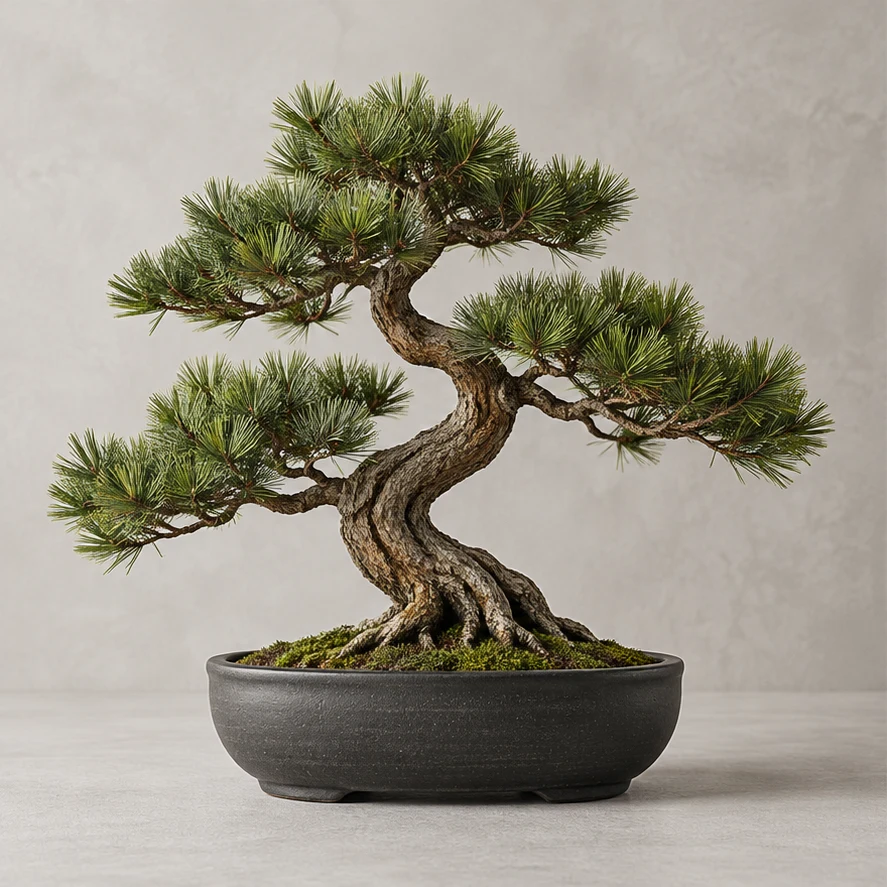 Yūgen Artificial Bonsai in Ink pot